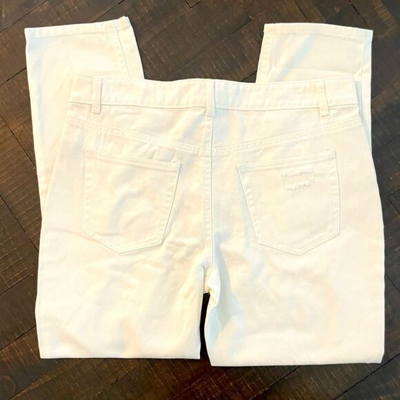 Revolve AFRM White Distressed High Rise Jeans Size 29 NWT - Picture 5 of 6